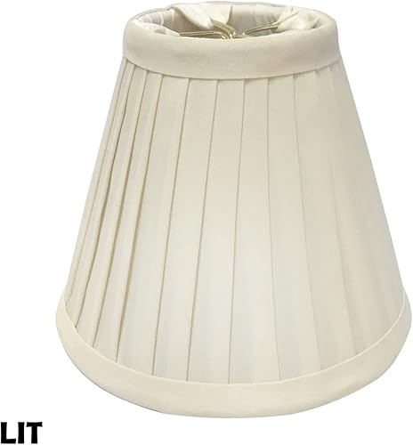 Miniatura 2 de Royal Designs, Inc. Empire CS-841EG - Lámpara de araña plisada con pantalla básica, cáscara de huevo, 3 x 6 x 5