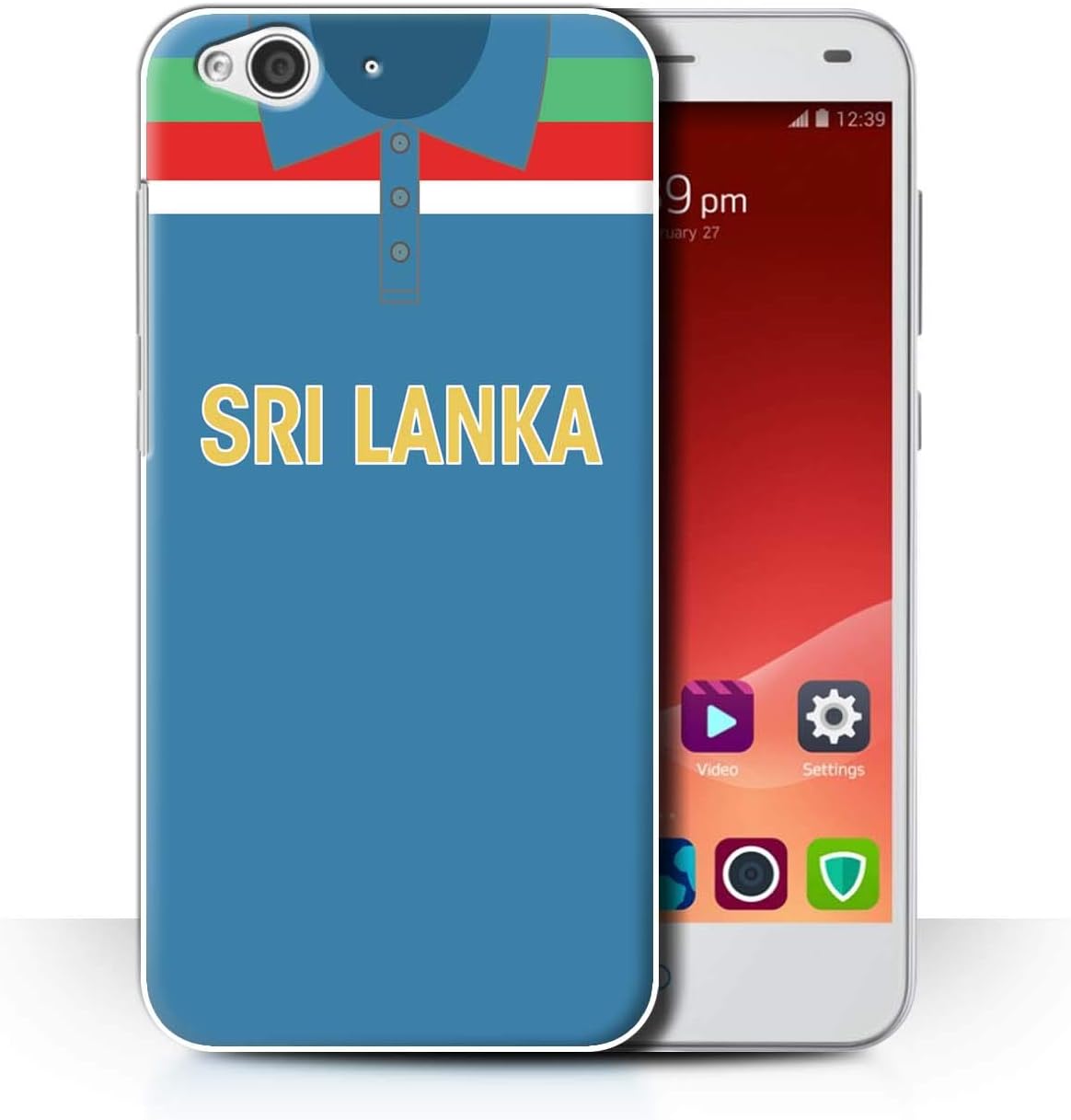 eSwish Phone Case/Cover for ZTE Blade S6 / Sri Lanka/Lankan Design/Retro Cricket Kit World Cup 1992 Collection