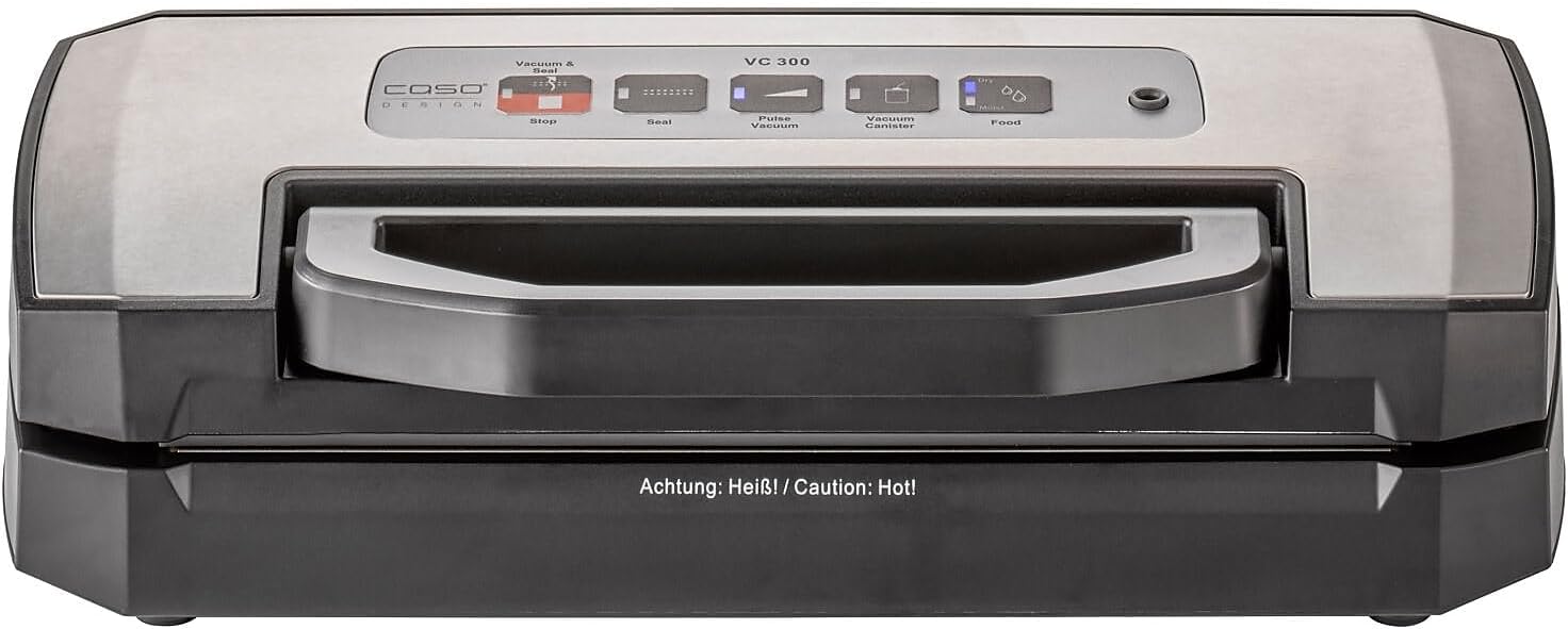 Caso 11392 Vc300 Automatic Vacuum Sealer System for Food Storage & Preservation, Silver