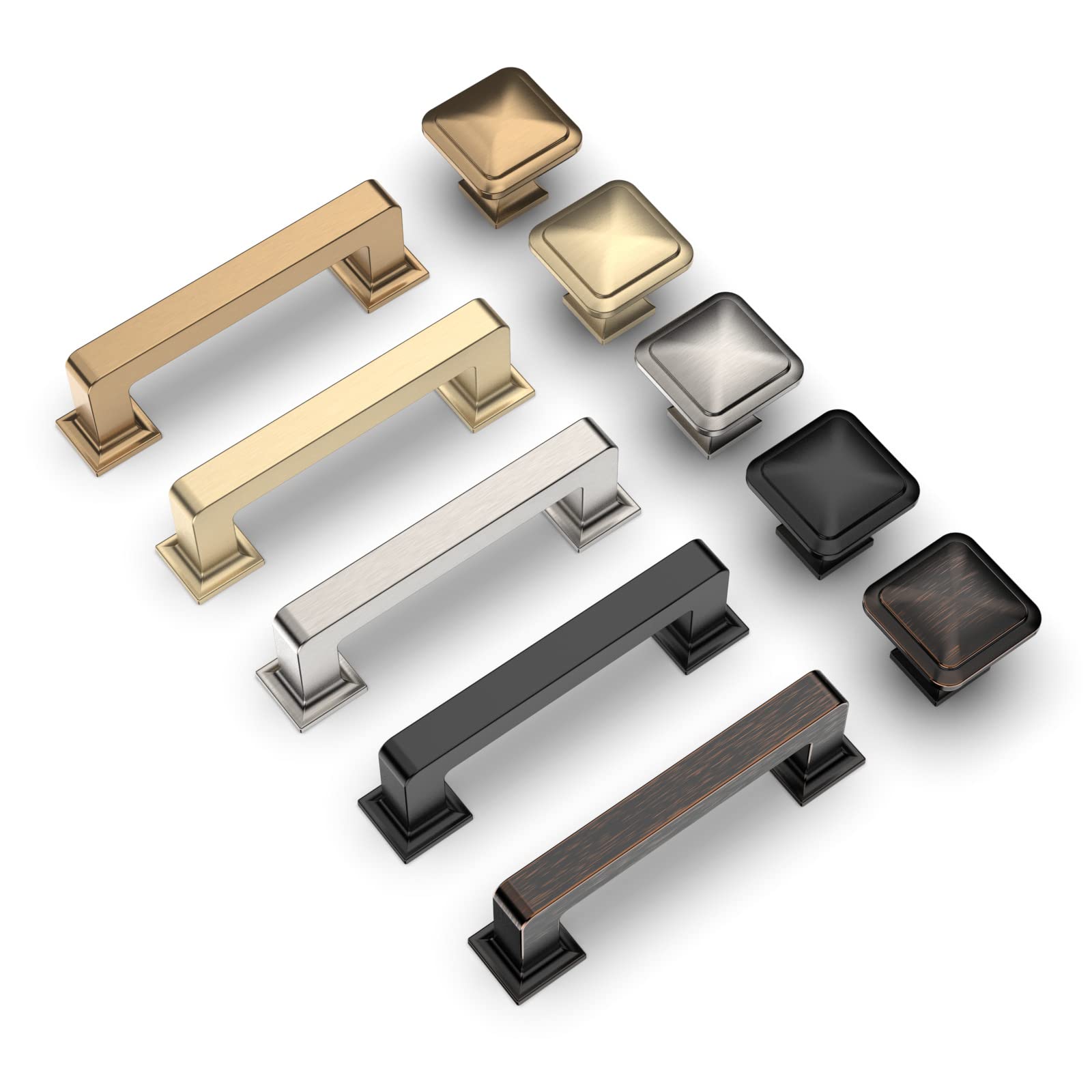 15 Pack 11/4 Inch Matte Black Kitchen Knobs