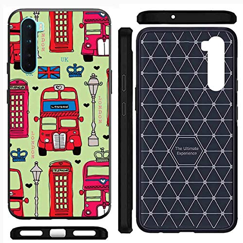Image of Amazon Brand - Solimo Designer Bus Green Pattern Printed Soft & Flexible Hybrid Back Case Mobile Cover for OnePlus Nord