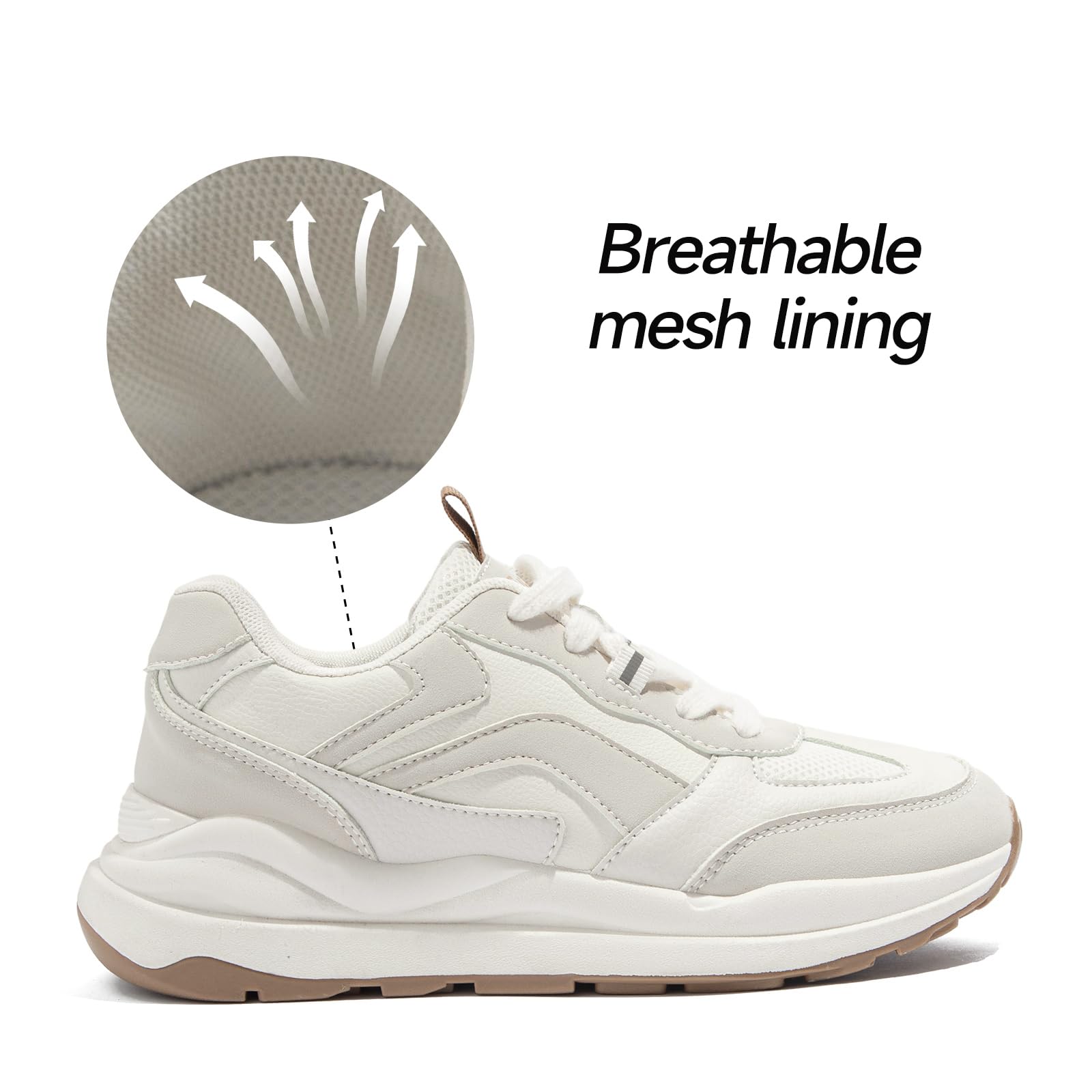 Tuopin Zapatillas de Moda para Caminar Zapatillas Deportivas para Mujer Zapatillas de Malla Transpirable