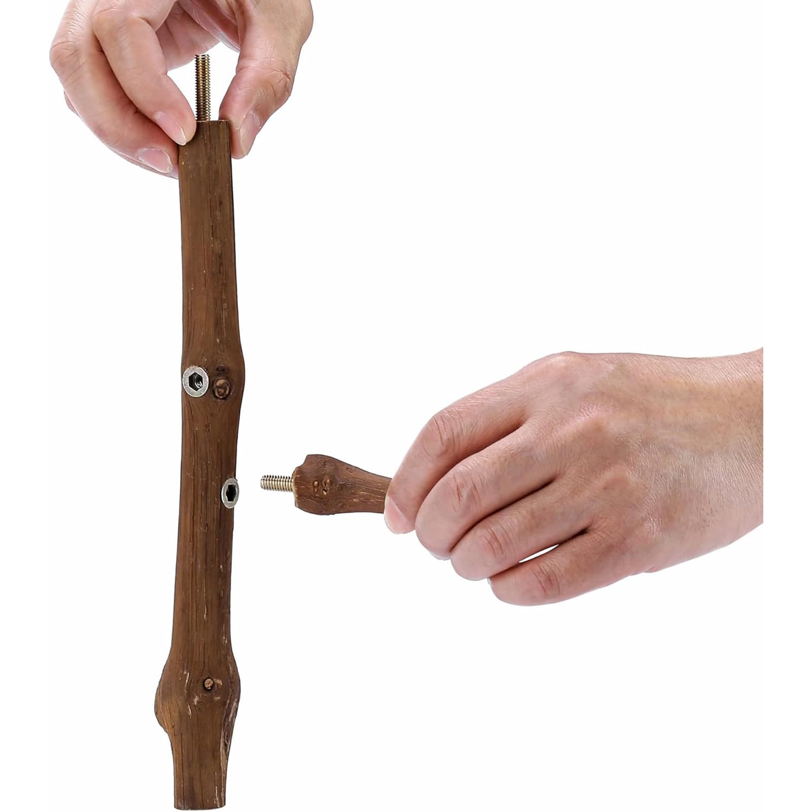 Perchoir naturel pour perruches – Accessoires de cage à oiseaux à suspendre à plusieurs branches, perchoir pour petits perruches, conures, perroquets, cacatúes, Lovebirds