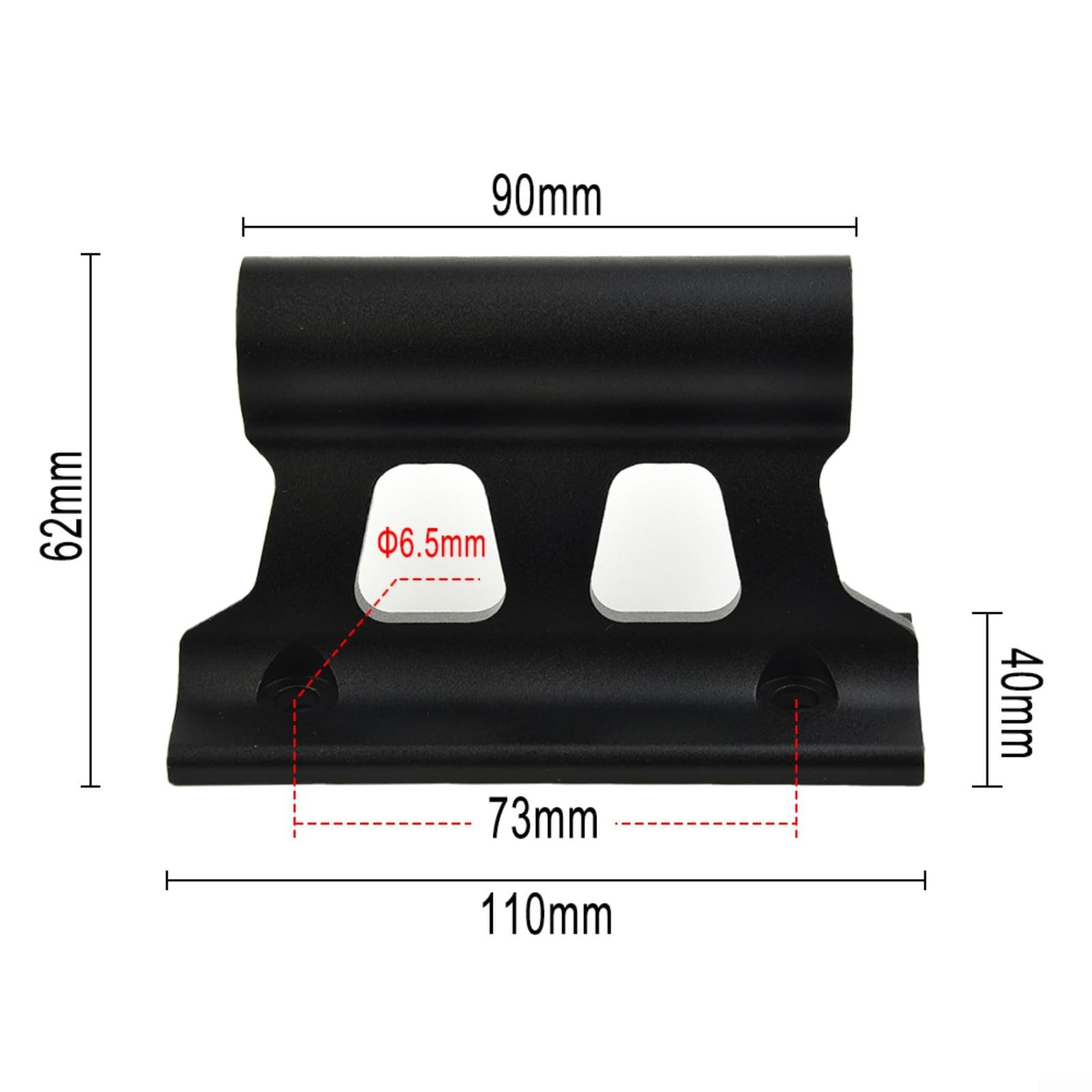 Bike Fork Mount, Bicycle Fork Mount Truck Block, Bike Car Roof Rack Carrier, Quick Release Thru Axle Fitments, 5x100mm/12x100mm/15x100mm/15x110mm Models - Long-Lasting Aluminum (Black) — view 2