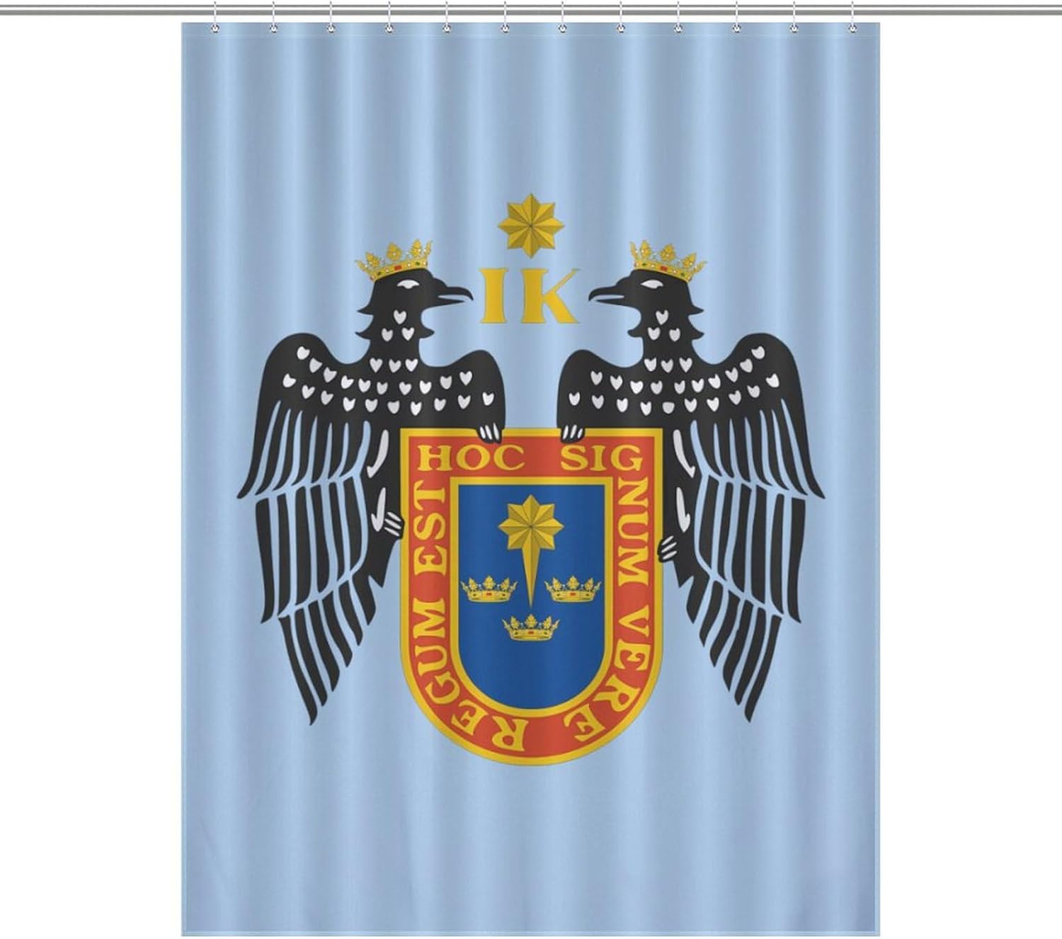 Lima Coat of Arms Funny Shower Curtains Washable Bath Curtain Liner with Hooks for Bathroom Bath Tubs 48x72Inch（122x183cm）
