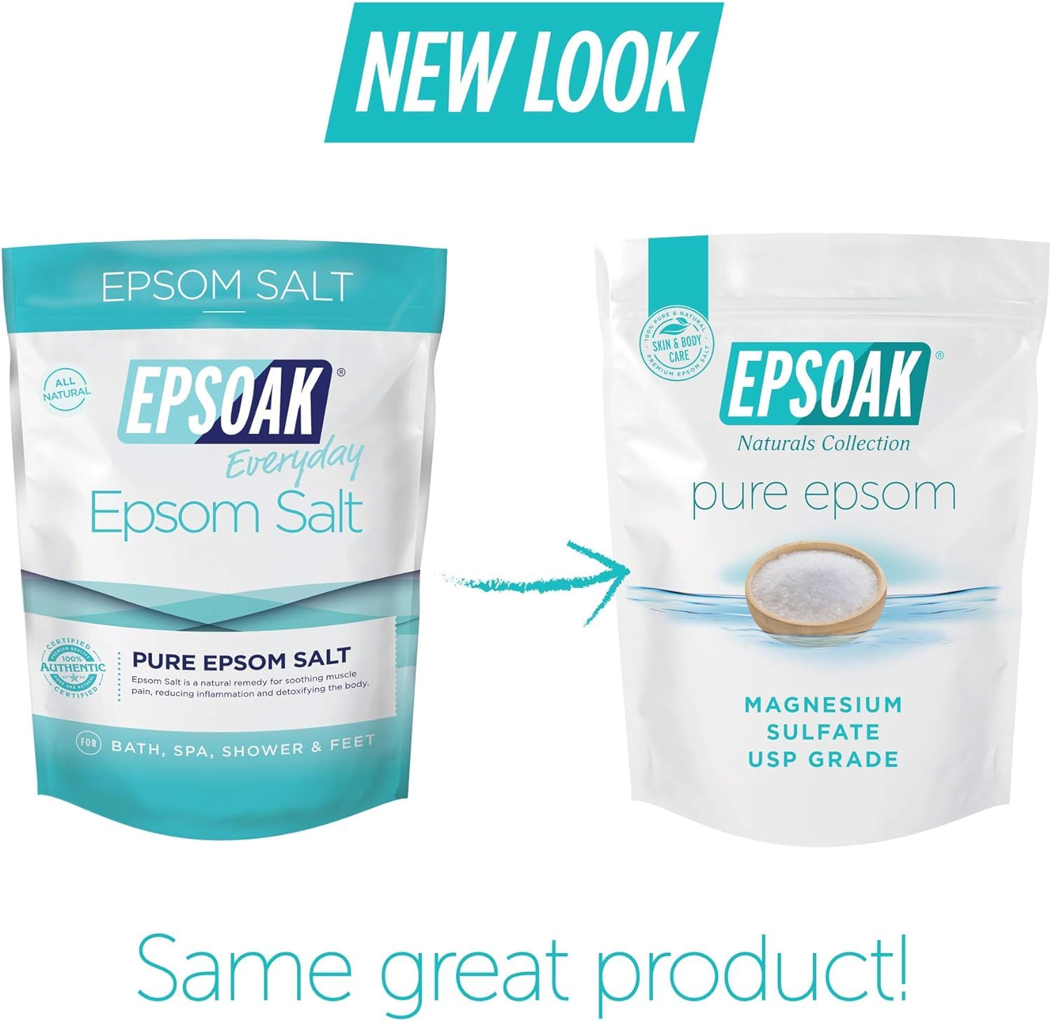 Epsoak Epsom Salt 5 lbs. Magnesium Sulfate USP