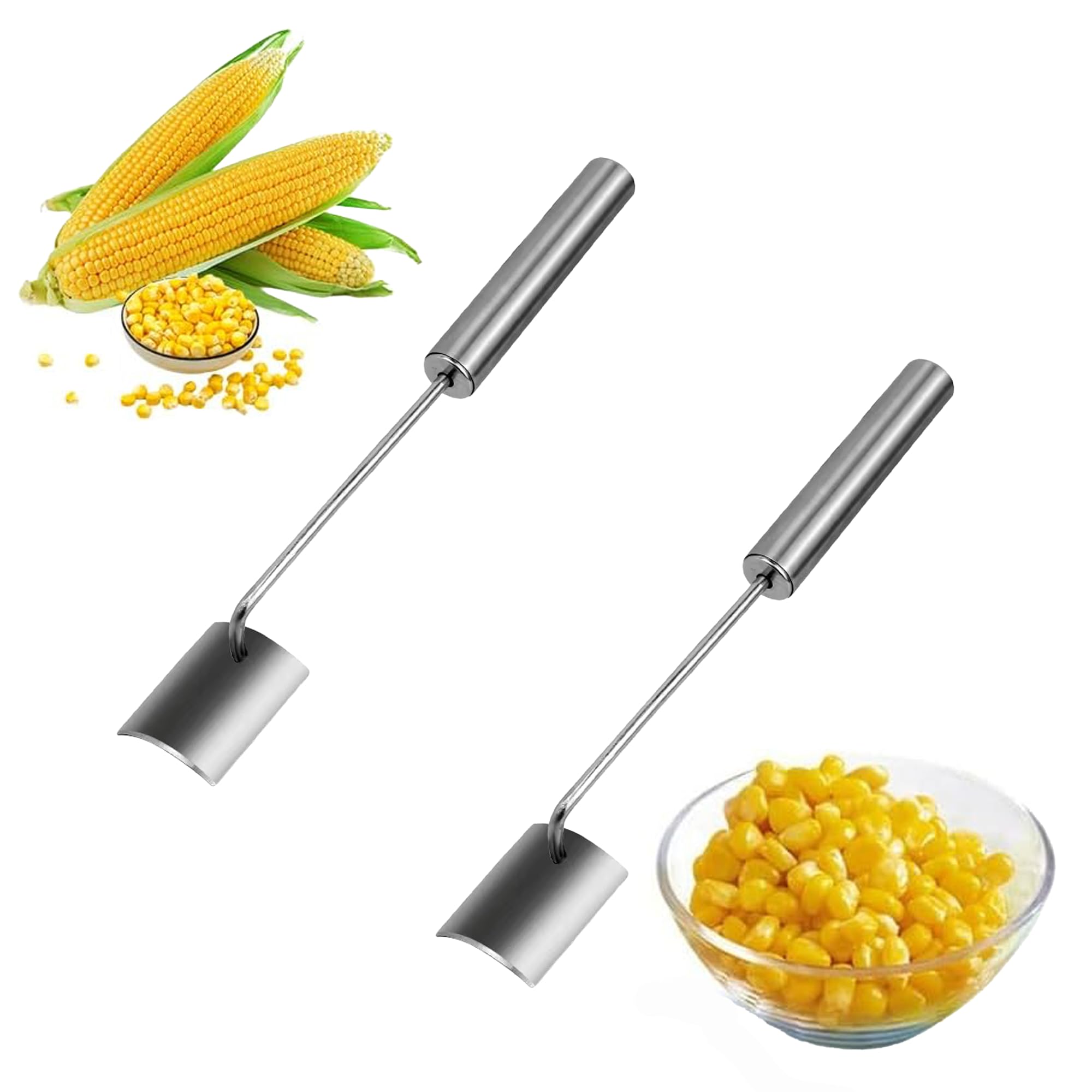 2024 New Corn Cob Stripper, Corn Peeler from Corn on the Cob, Corn Knife to Remove Corn, Corn Shaver, Sweet Corn Cutter, Corn Zipper, Cheap Stripper Suitable for Home Kitchen (2)