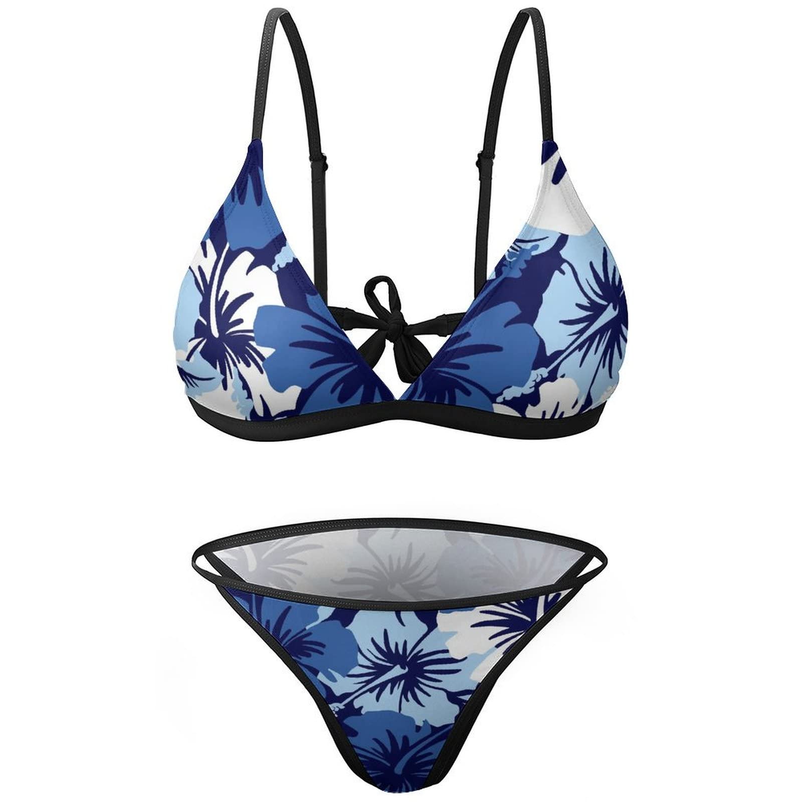 Amazon.co.jp: ビキニ ハワイの花 レディース 水着 三角ビキニ ビキニ