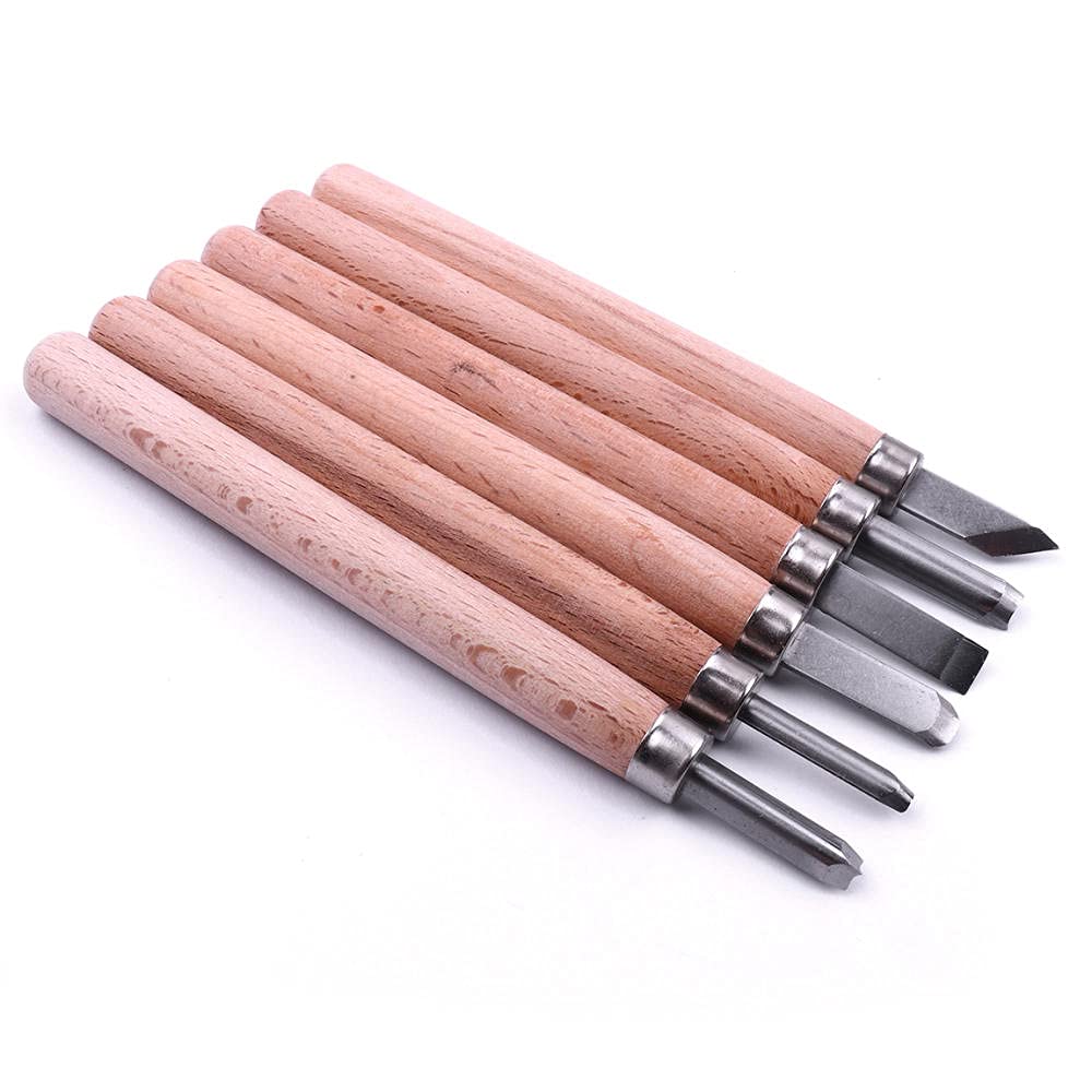 Narzędzia Rzeźbiarskie Dłuta Do Drewna Narzędzia Rzeźbiarskie Dłuto 6 Sztuk Profesjonalny Wood Carving Hand Dusterworking Dustel Dutór Zestaw Narzędzi