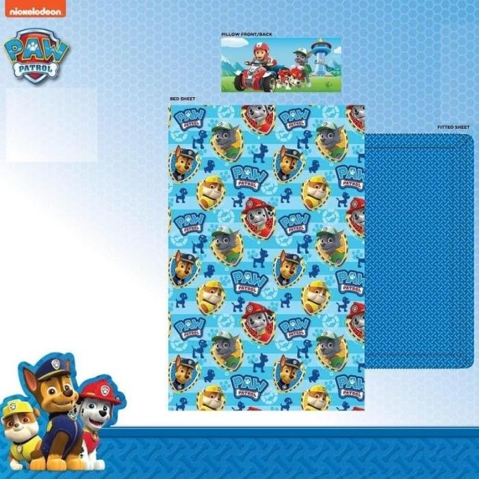 NICKELODEON Juego sabanas Patrulla Canina cama 90cm