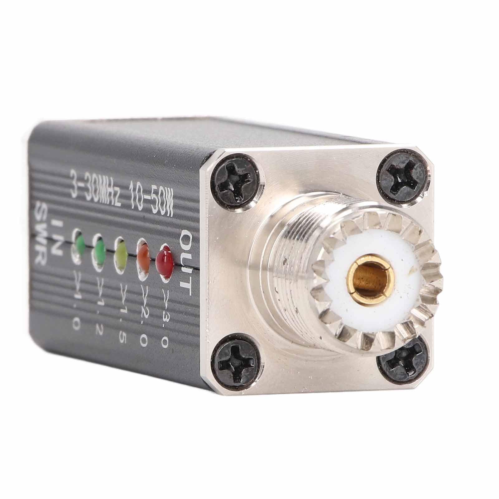 Compteur SWR Compteur de Puissance Portable Short Standing Meter pour Tester la Puissance SWR, jusqu'à 200 W de Puissance Type C Analyseur de Réseau