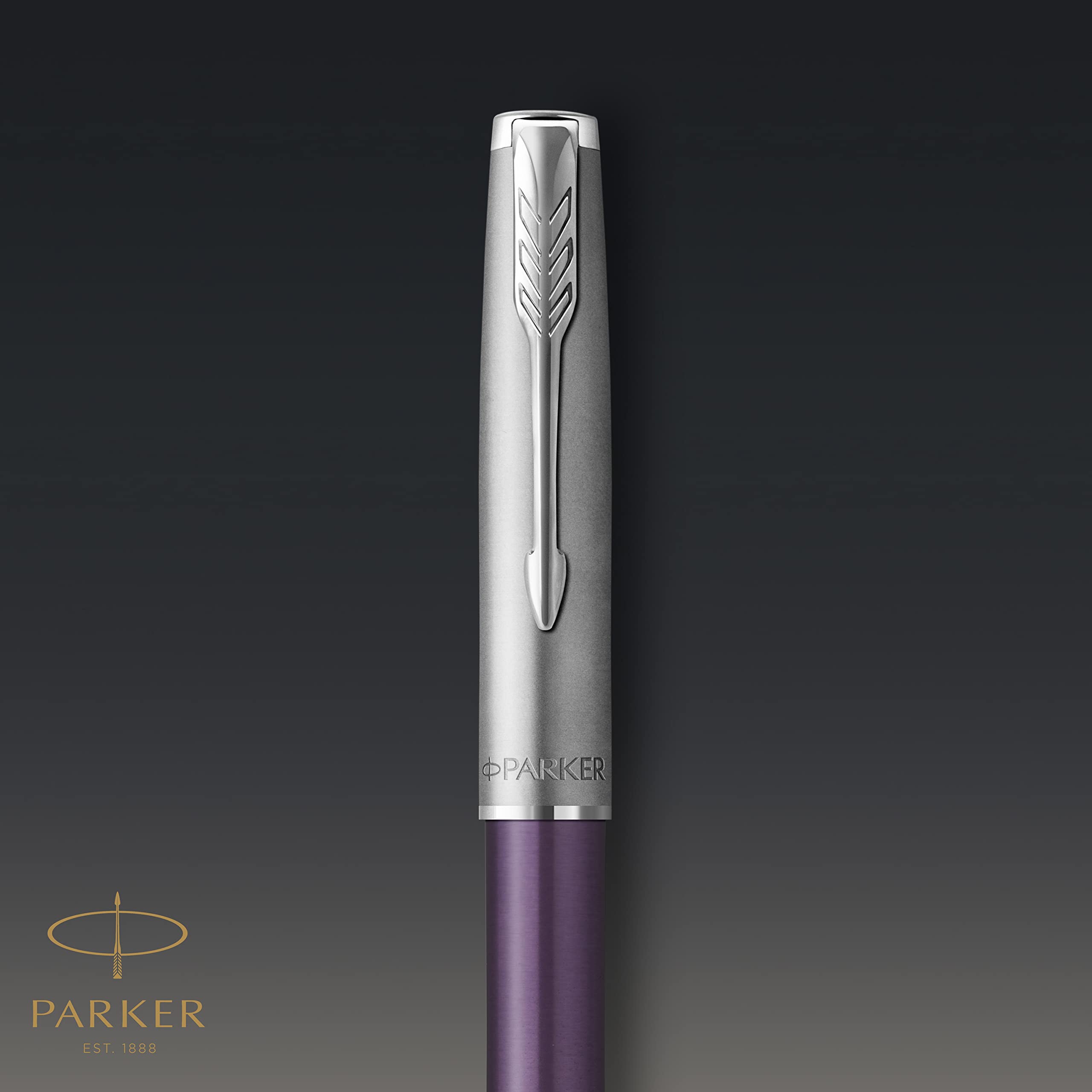 BOLIGRAFO PARKER KUGELS. SONNET METAL&VIOLETA C.C. M NEGRO