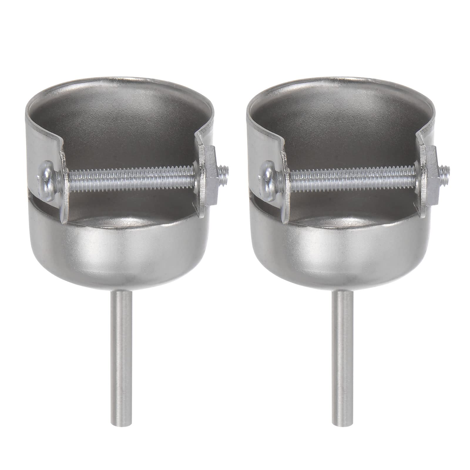 HARFINGTON 2Pcs Steel Heat Gun Nozzle 3mm Carbon Steel Replacement Accessory Repair Tool for 850 Series Hot Air