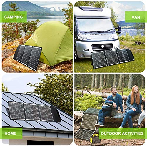 PAXCESS Rockman 200W Portable Power Station with 60W Solar Panel Kit