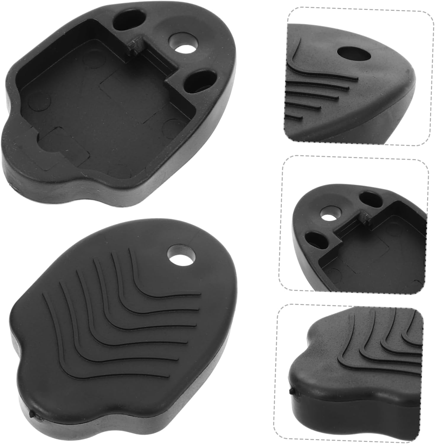WOONEKY 2pcs Self-Locking Bike Cleat Covers Protective Shoe Cleat Covers for Mountain Cycling Sturdy Waterproof Cycling Pedal Protector
