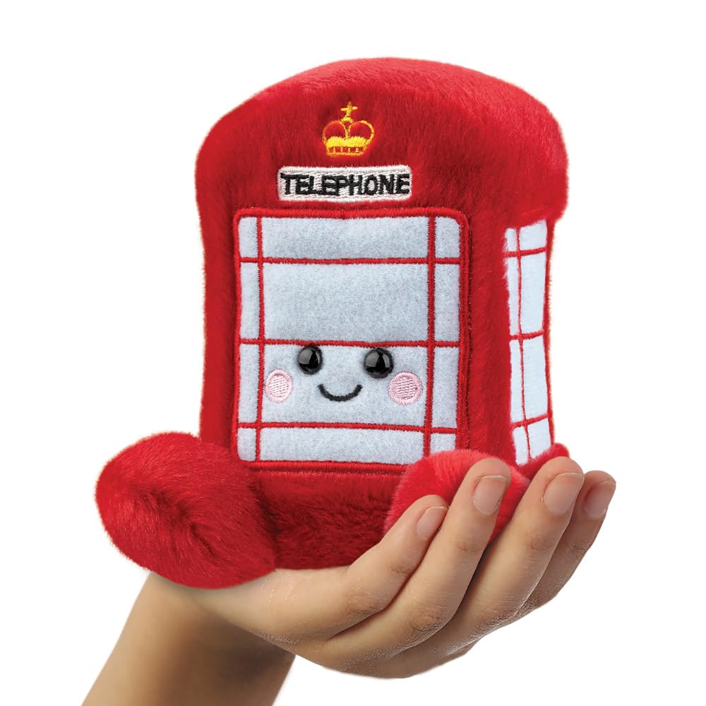AURORA, 61569, Palm Pals Hattie Telephone Box, 5I, Soft Toy, Red and White, 8 x 10 x 11 cm - Image 3