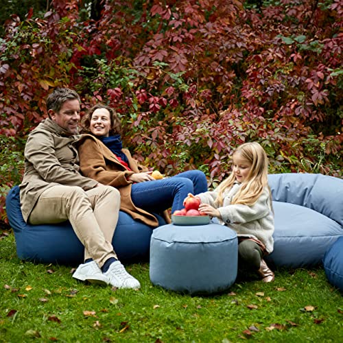 Lumaland Sitzsack Lounge | Sofa-Sitzsack 90 x 50 cm mit Rückenlehne | Indoor & Outdoor Beanbag | Wasserabweisend… – Bild 4