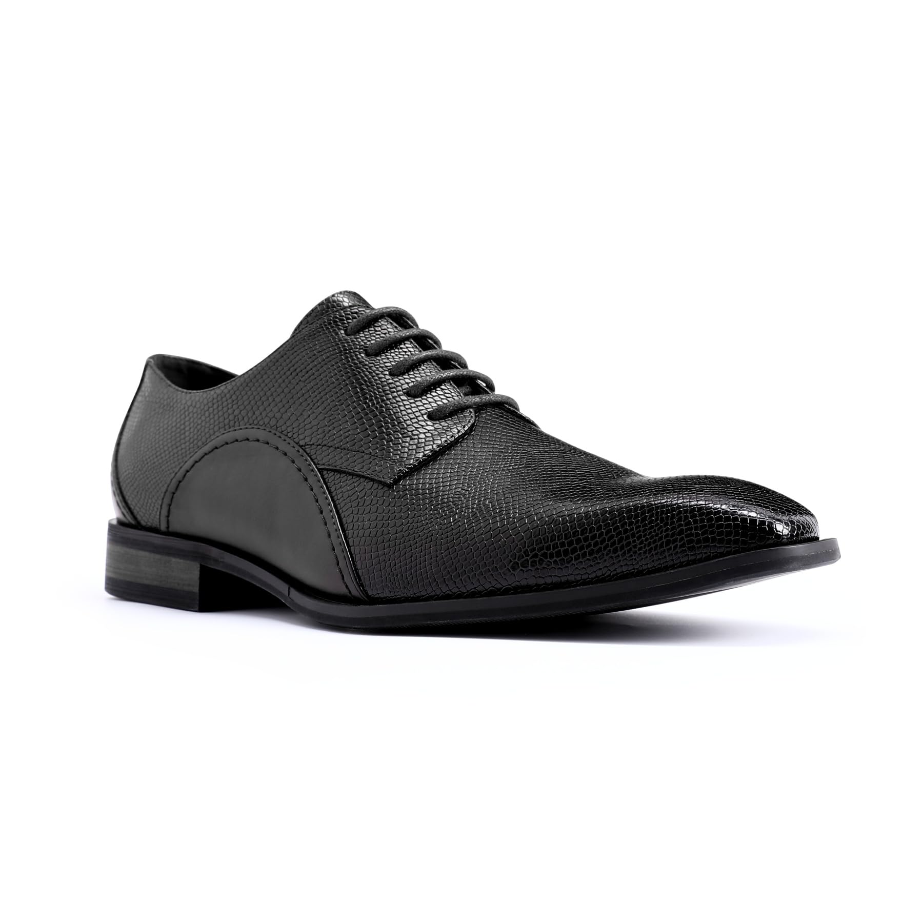 YFFUSHI Zapatos Derby Hombre con Cordones y Estampado de Serpiente Calzado Formal Elegante para Negocios Bodas y Trabajo