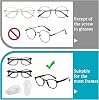 Xindojuz 10 pares de almohadillas nasales de 3.2 mm para gafas, antideslizantes, cojín de aire, silicona adhesiva en forma de lágrima, repuestos para gafas, lentes de sol y lectura (transparente) 5
