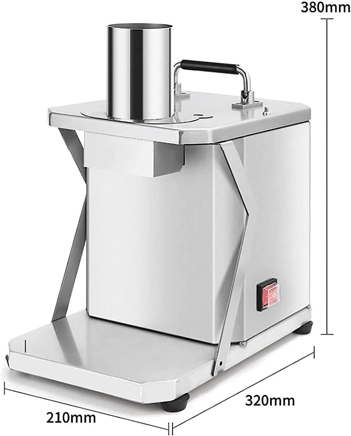 Dicador eléctrico de alimentos, picador automático de verduras de 200 W con 5 cuchillas, cortador multifuncional de patatas y cebollas para uso doméstico y comercial