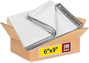 iMBAPrice 100 - 6X9 Premium Matte Finish Self-Sealing Non-Padded White Poly Mailers/Mailing Envelopes/Bags (iMBA-1PM-100)