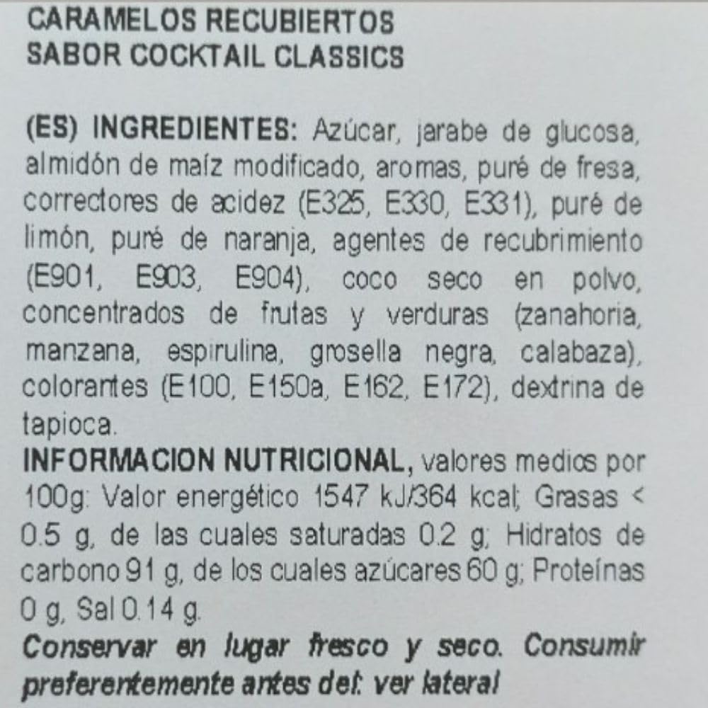 JELLY BELLY grageas cócteles clásicos 70g