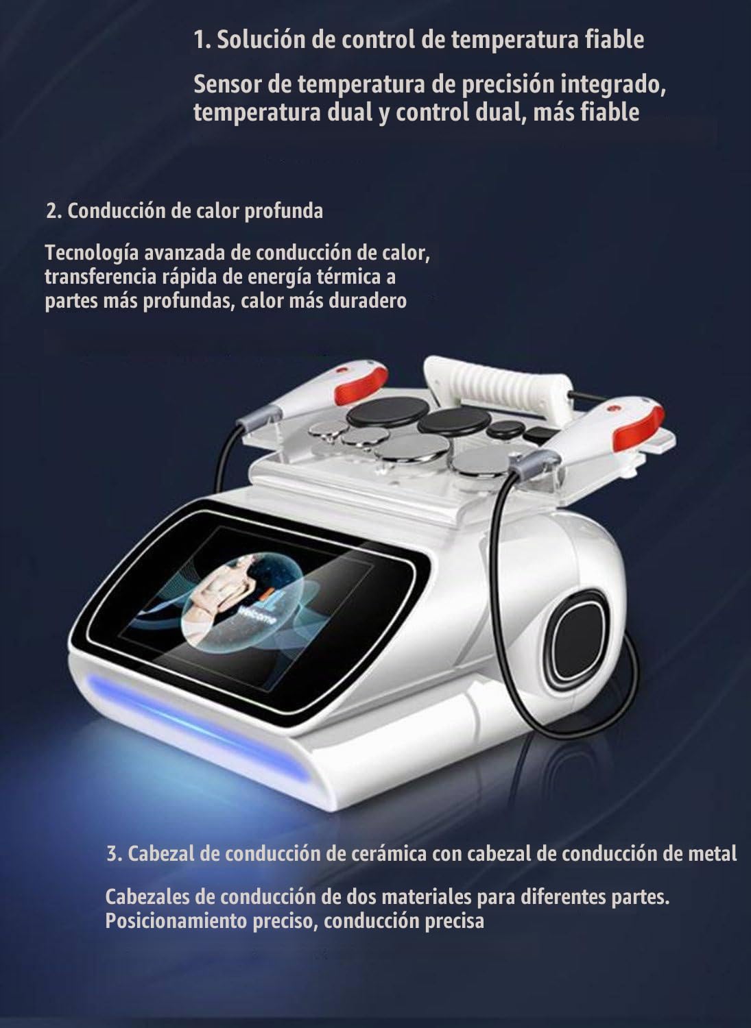 Equipo de Diatermia Profesional 448KHZ RF Tecar Terapia Ret CET, Tecnología Española Hipertermia, Adelgazante