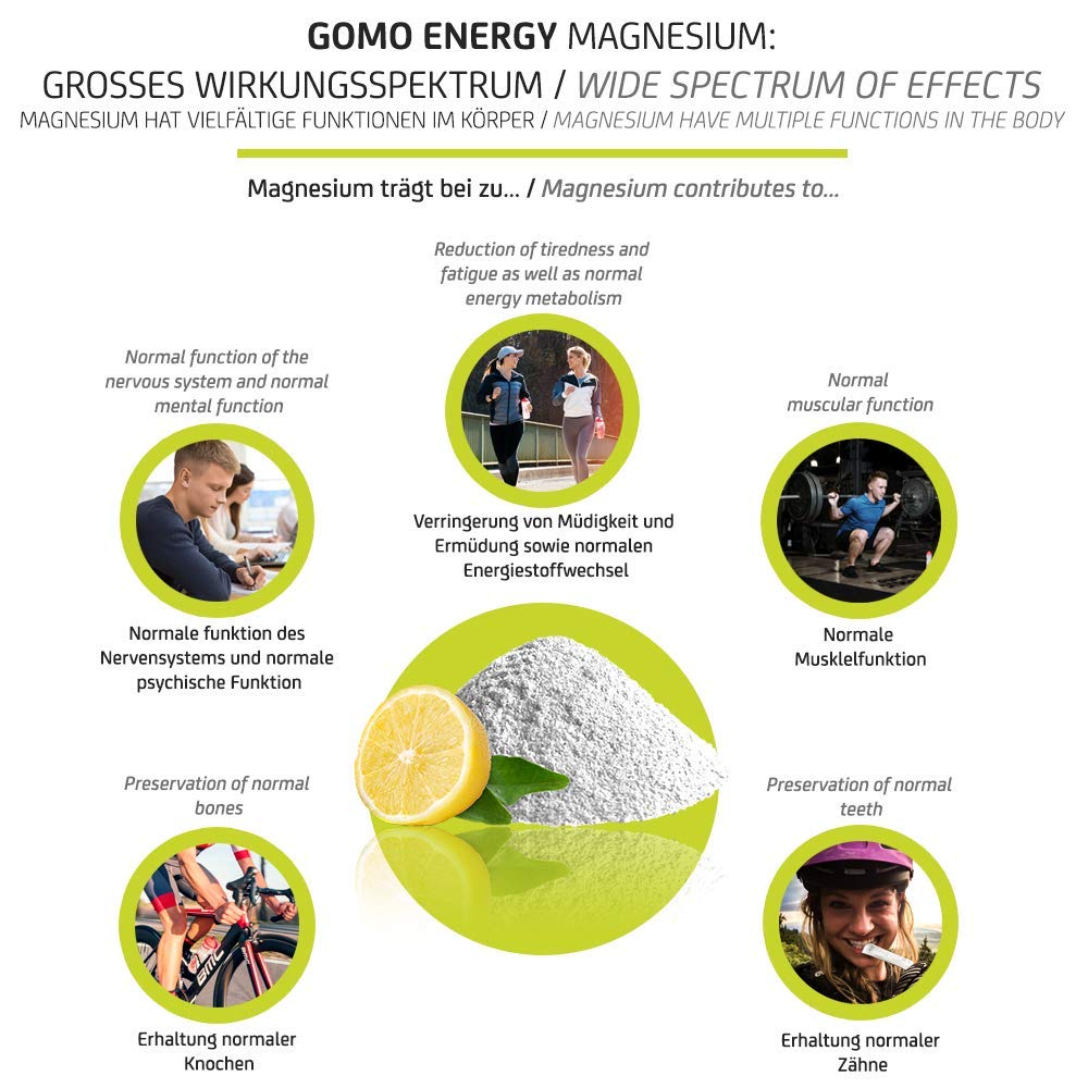 Magnesium + Vitamine – 3000mg Magnesiumcitrat, 400mg elementares Magnesium + 8 hochdosierte Vitamine. 1 Portion täglich direkt & schnell. Laborgeprüft. (100)