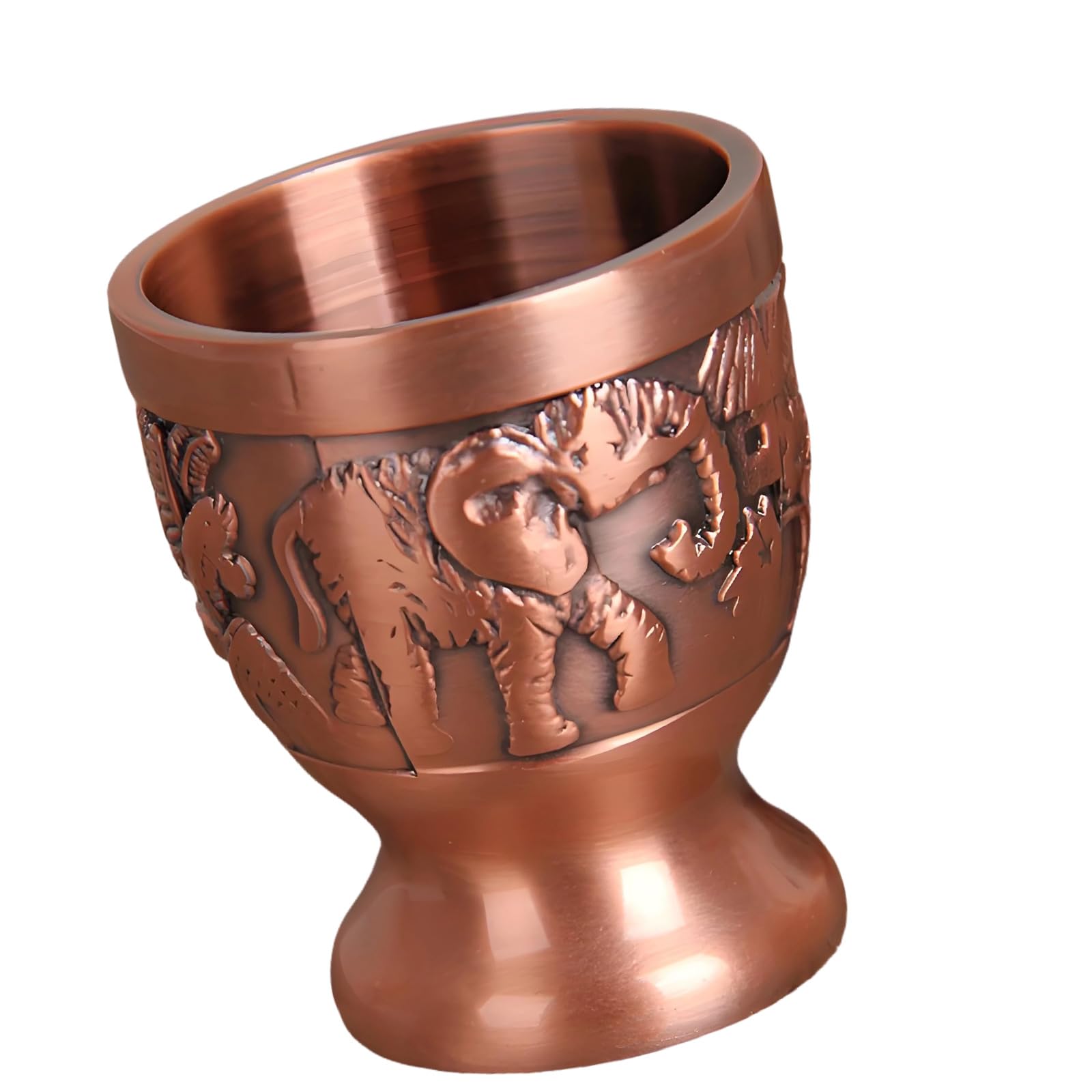 Msioytog Artistic Elephant Themed Drinking Set Sturdy Kiriste Crafted Cocktails Tool with Classical Bronze Finish Traditional Elephant Drink Equipment
