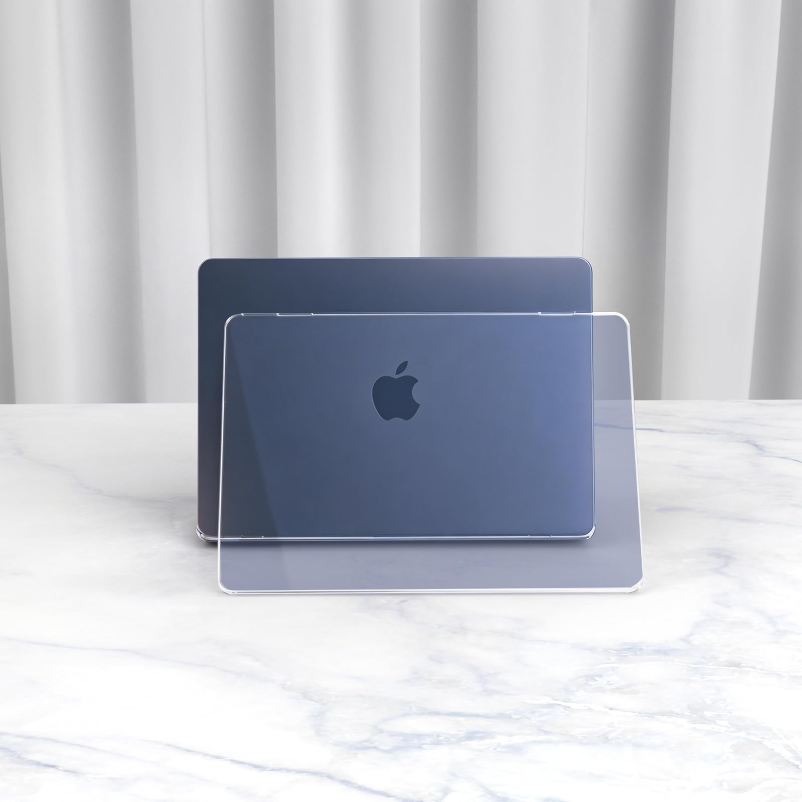Cover compatibile con MacBook Neo 13 pollici A18 Pro A3404, uscita nel 2026, Custodia dura per Mac Book Neo 13", Indaco trasparente