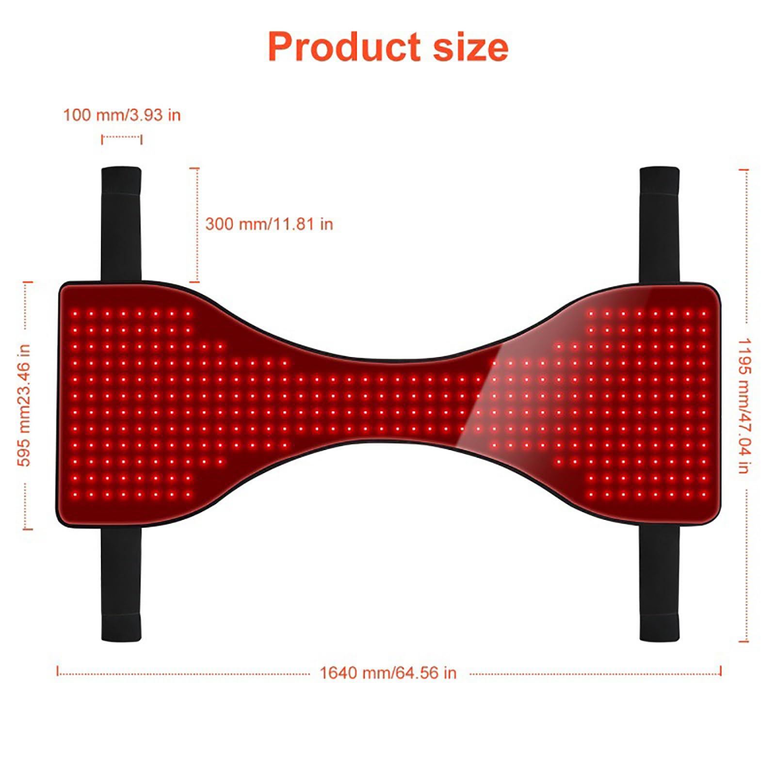 Ergonomic Red Light Therapy Belt For Horses – 660nm & 850nm Dual LED – Rechargeable, Adjustable Straps For Back & Hindquarters