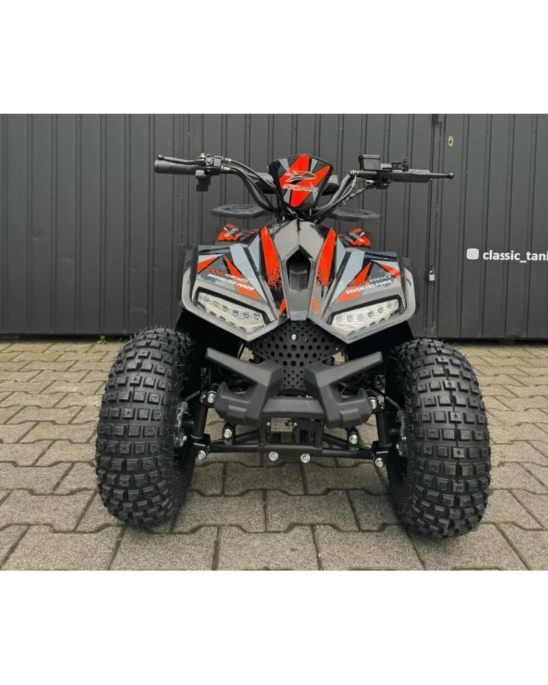 T-MOTO - Quad a Benzina Naples a con Retromarcia - Quad Adulti e Giovani Piloti, Potente e Versatile per Percorsi Off-Road 4 Tempi (Arancione)