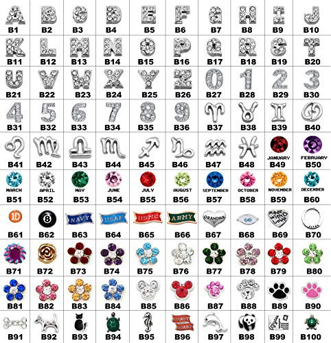 BG247 Floating Locket Lanyard with Badge Holder Included Chain and Choice of 6 Charms and 1 Plate3