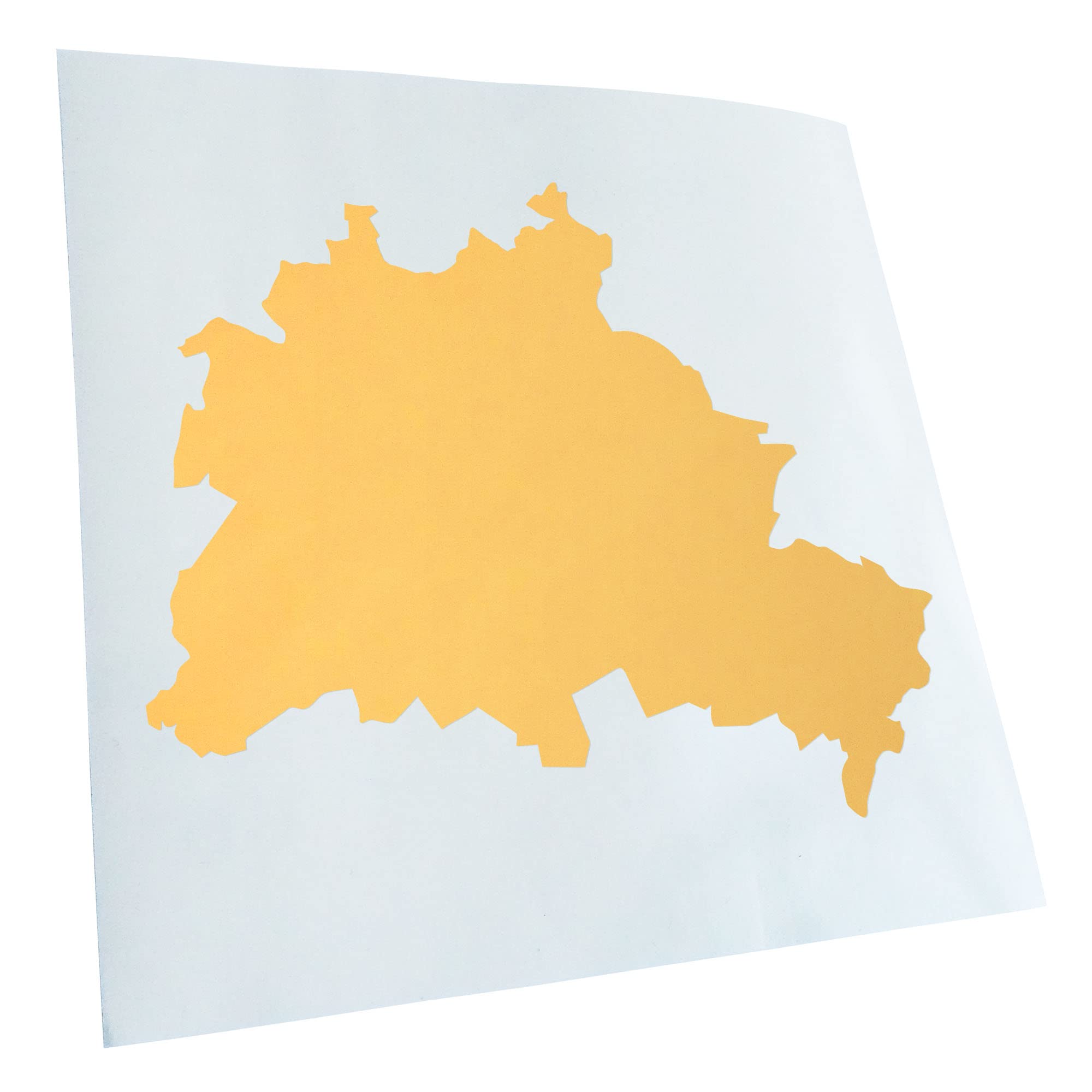 Kiwistar - Car Sticker - Cream - 40 x 33 cm Berlin Germany Silhouette - Rear Window Car Sticker Weatherproof for Car Truck Moped Truck - Sticker Exterior Self-Adhesive Tuning Accessories for Windows