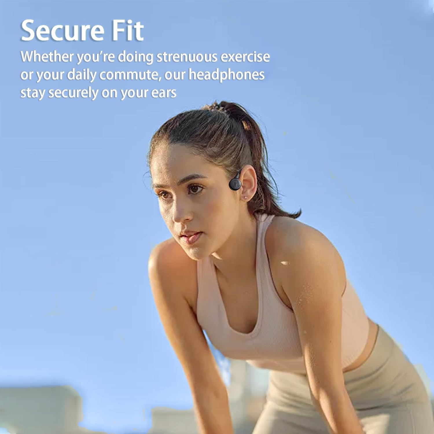 Bone Conduction Headphones Bluetooth Swimming Headphones Headphones Bluetooth 5.3 Bone Conduction Earbuds Open Ear Headphones Built-In Mp3 Player 32G Memory Sports Headphones for Swimming grey, Gray