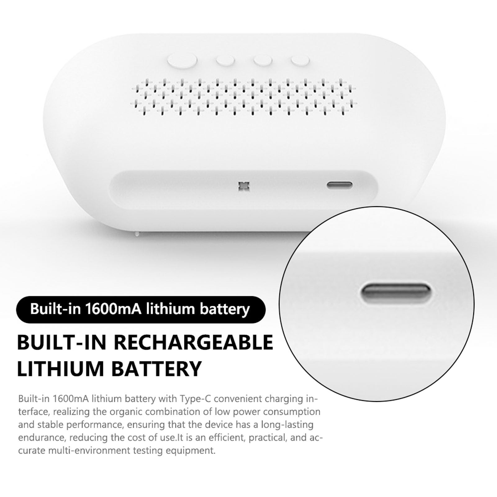 Sonomètre Numérique LED, Décibel, Humidité, Température