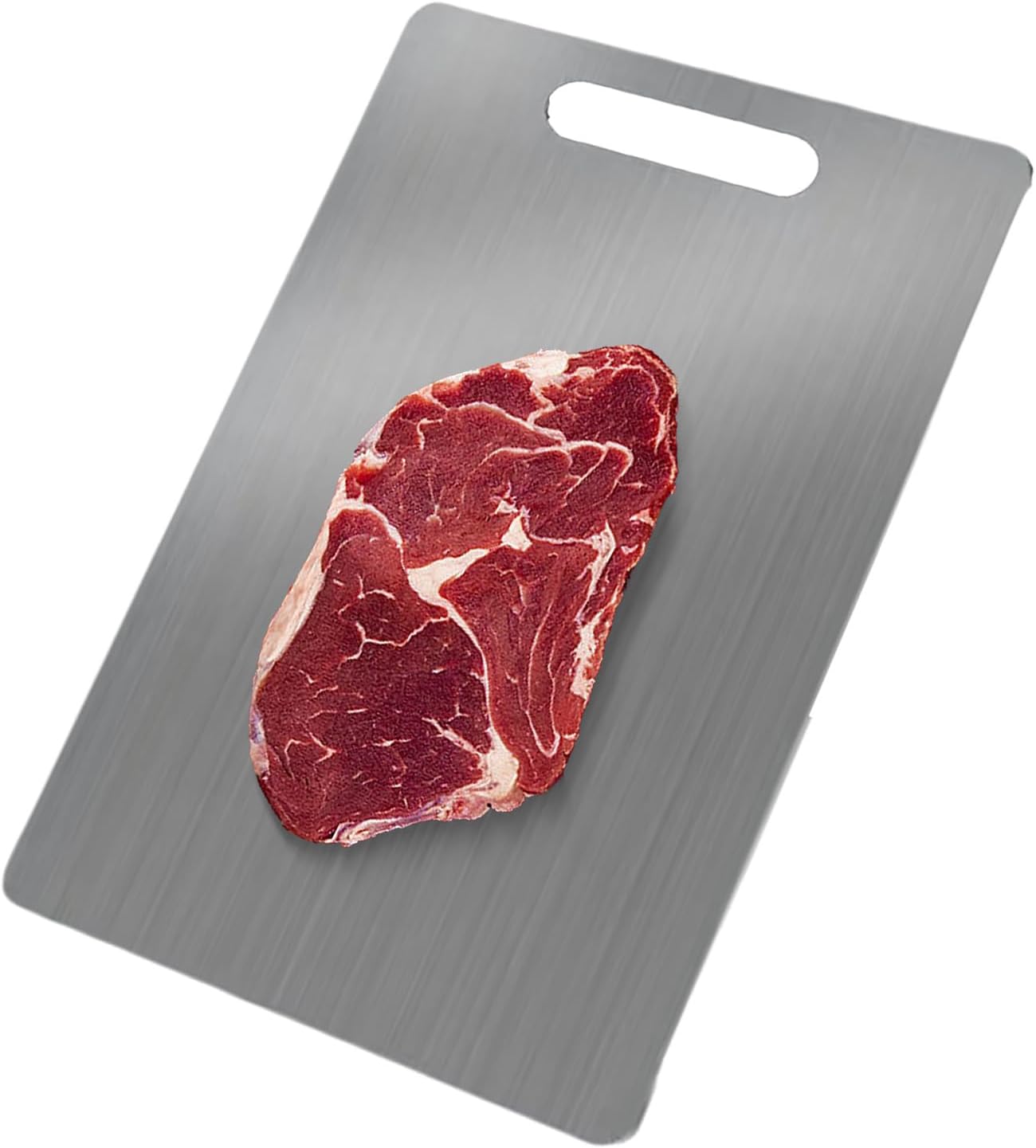 Stainless Steel Cutting Board, Double Sided Steel Cutting Board for Kitchen, Food-Grade Titanium, Dishwasher Safe, Easy to Clean,for Meat, Fruit, Vegetables (30x46cm)