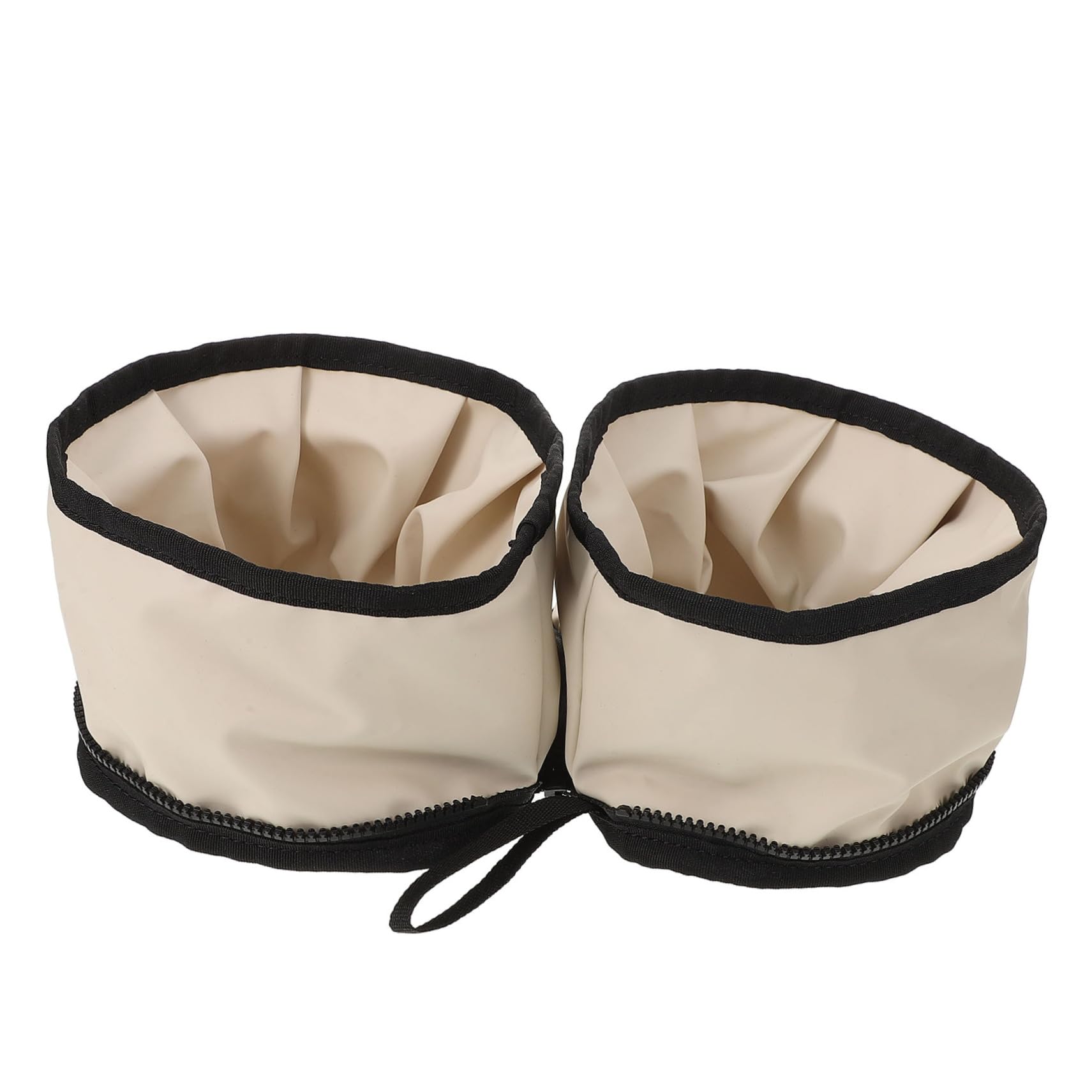 CIYODO Dog Bowl 2-in-1 Food Container Zippered Lightweight Compact Oxford Fabric Waterproof for Pet Travel