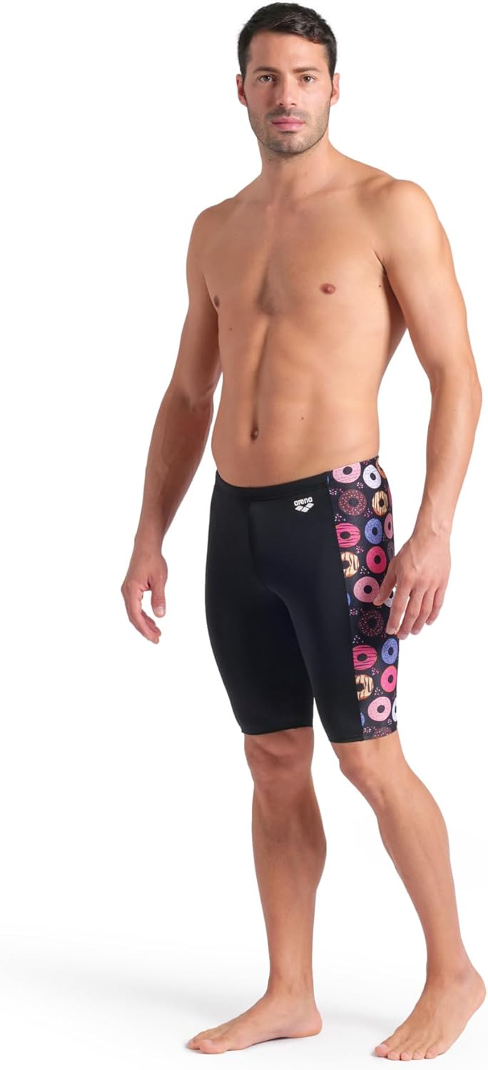 Arena Mens Arena Performance Men's Funny Prints Collection Donuts Swim Jammer Tight Swim Shorts - Image 7