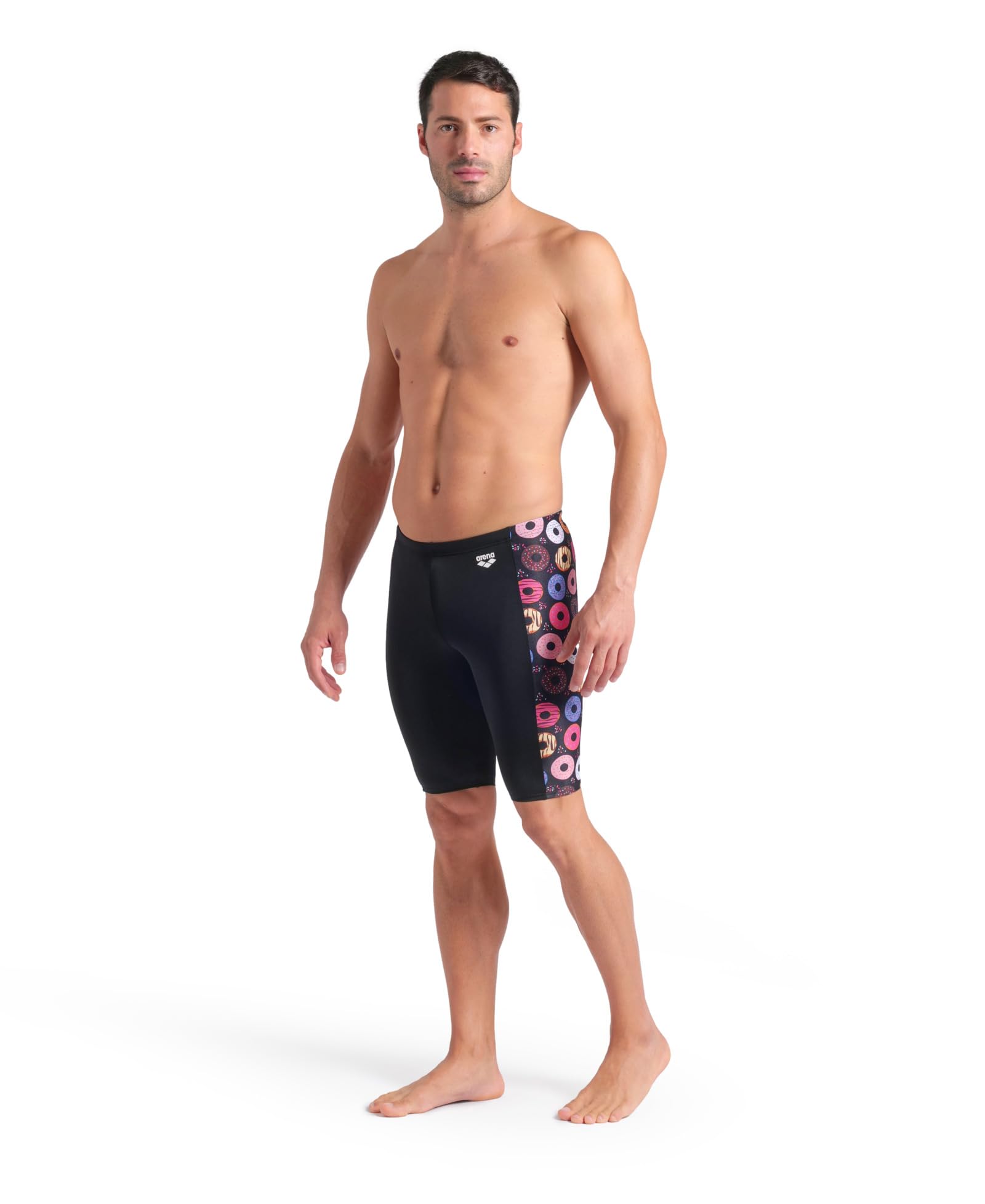 ARENA Performance Men's Funny Prints Collection Donuts Swim Jammer Tight Swim Shorts Costume a Pantaloncino Uomo (Pacco da 1)