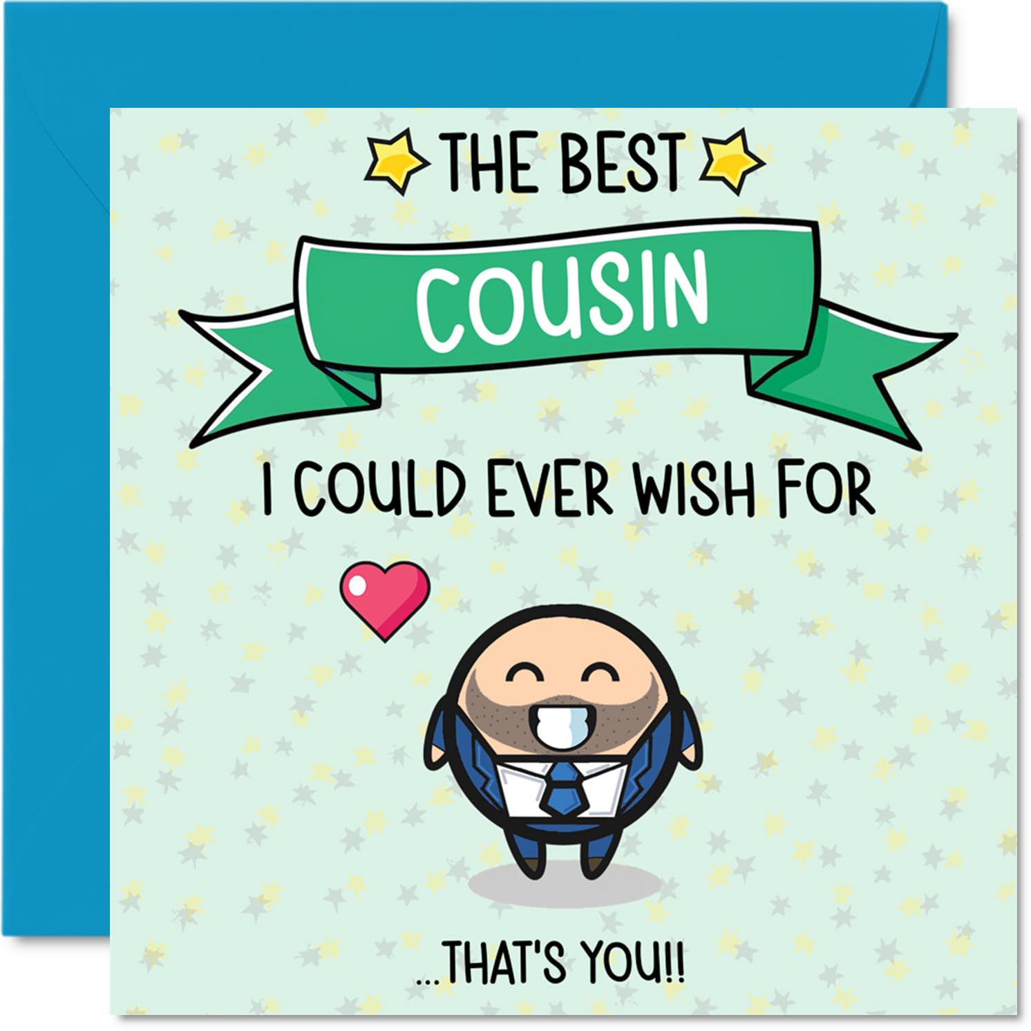 Cousin Birthday Card - Best I Could Ever Wish For - Happy Birthday Card for Cousin from Family Relative, 145mm Cute Bday Greeting Cards