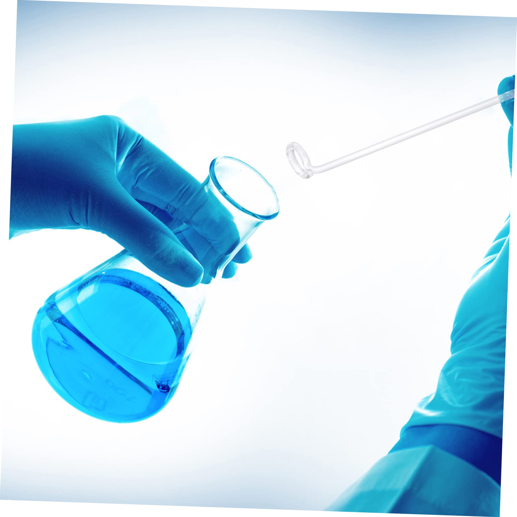 KICHOUSE 5pcs Glass Rod Mixer Drink Mixers Stirring Rod Laboratory Drainage Bar Labs Drainage Bar Stirring Sticks Stir Rod Chemistry Kitchen Stir Rod Transparent re-usable