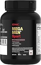 GNC Mega Men Sport Multivitamin for Men | 60 Tablets | 43 Premium Ingredients | Boosts Muscle Performance | Antioxidant Rich | Supports Prostate Health | Protects Heart & Vision | Formulated In USA