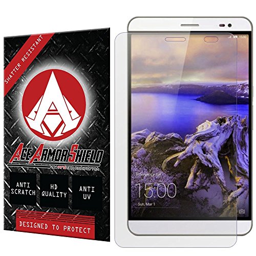 Ace Armor Shield Shatter Resistant Screen Protector for the Huawei MediaPad X2 / Military Grade / High Definition / Maximum Screen Coverage / Supreme Touch Sensitivity /Dry or Wet Easy Installation with free lifetime replacement warranty