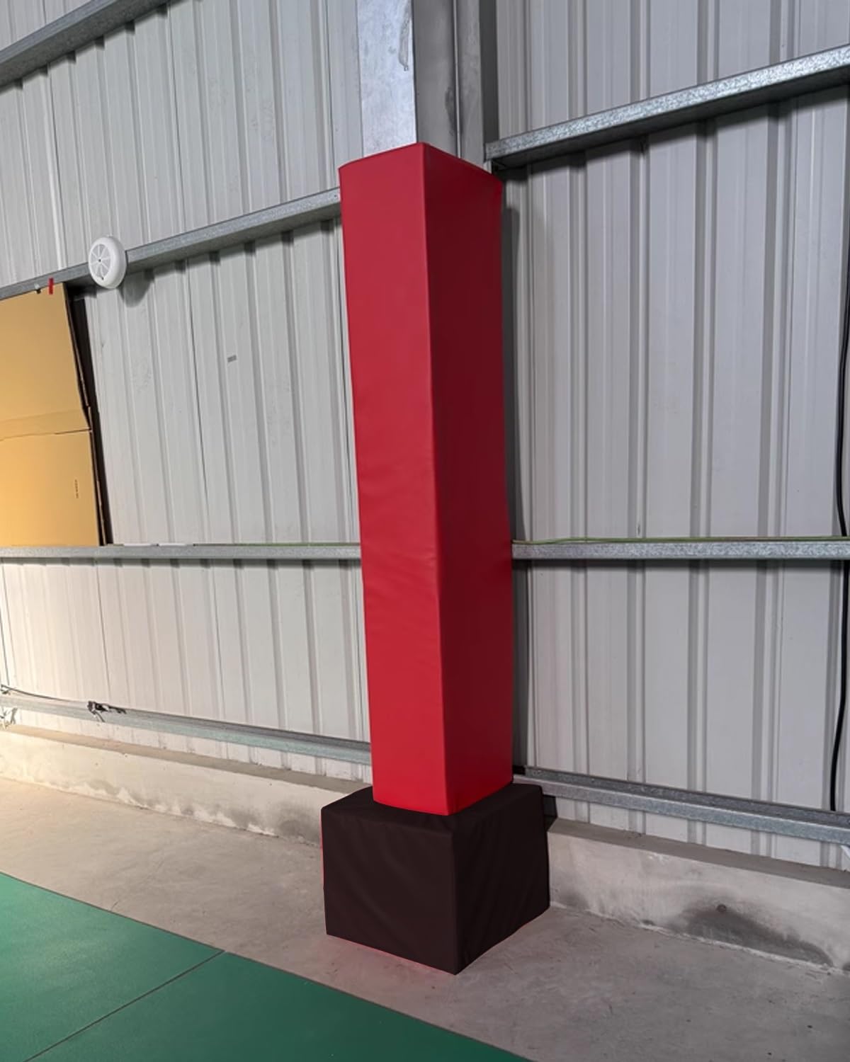 Wytrzymała wyściółka słupka do koszykówki 1,8 m pasuje do drążków 7,6-23 cm, czerwona bariera garażowa, ochraniacze na siłownię i sporty lotnicze, zwiększona ochrona dla sportowców