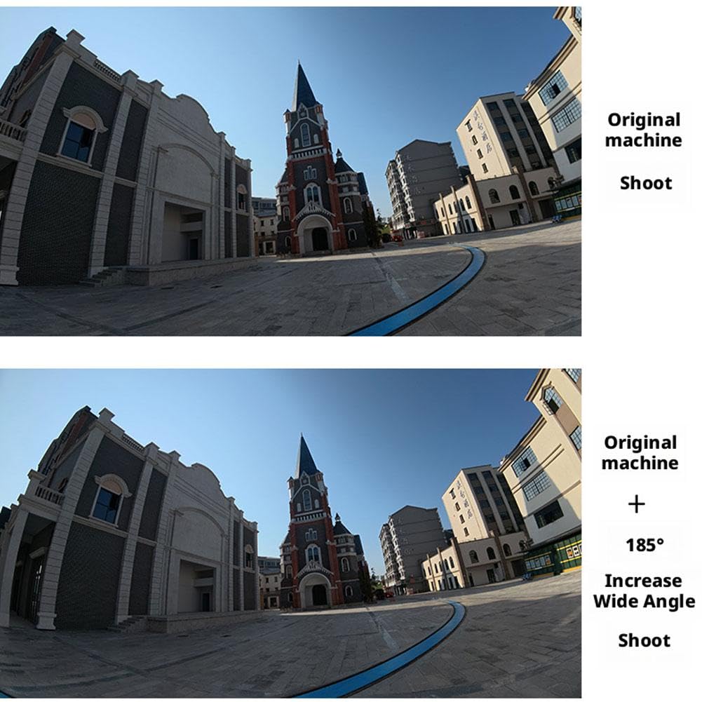 185° FOV Weitwinkelobjektiv für DJI Action 6, 8 mm, 0,8-fache Vergrößerung, Aluminiumlegierung und optisches Glas, Weitwinkelobjektiv für Reisen, Sport, Vlogging, Architektur, kreative Filmaufnahmen
