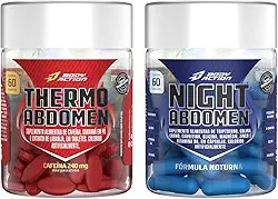 Combo Suplementos Abdomen Dia E Noite 120 Caps Bodyaction