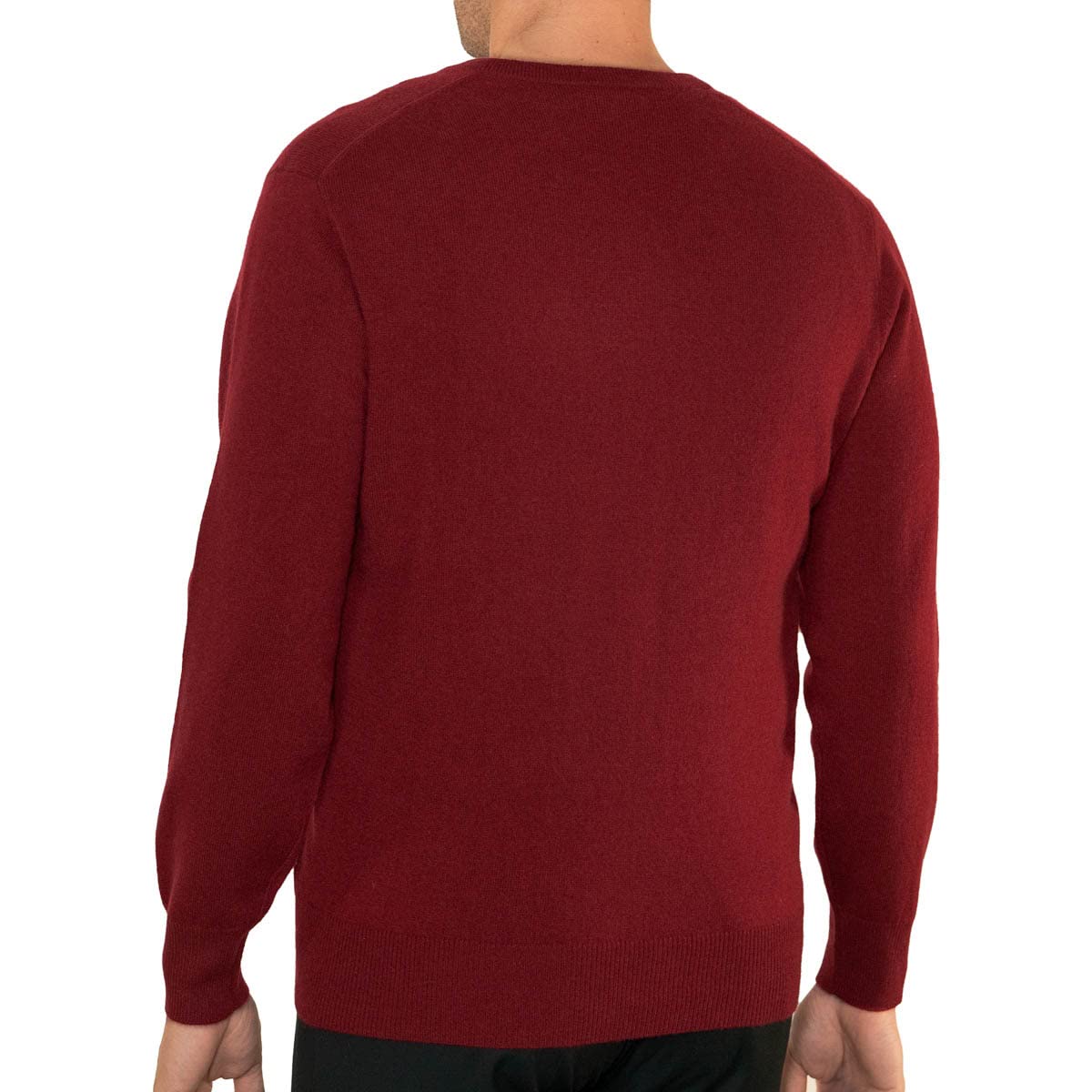 Lona Scott Kaschmir Pullover Herren, V Ausschnitt