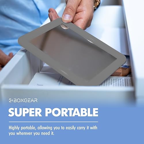 Miniatura 4 de Boxgear Magnetic Locker Mirror - 5" x 7"- for School Locker, Bathroom, Household Refrigerator, Locker Accessory, Workshop Toolbox or Office Cabinet