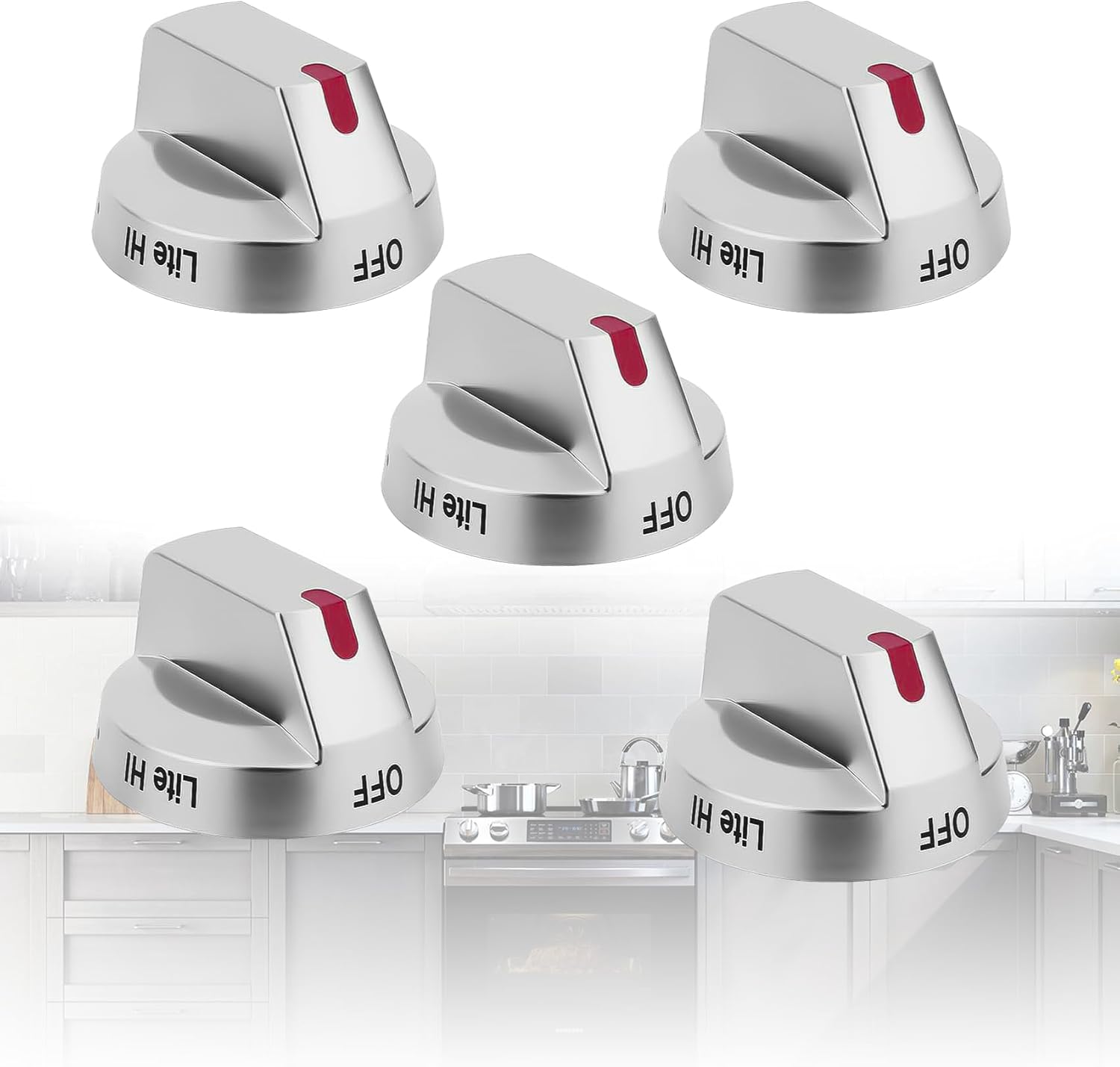 𝐍𝐄𝐖 5 PCS DG94-03500A/Z Oven Stove Knobs Replacement for samsung Stove Knobs Replace DG94-03500U DG94-03500W for Gas Stove Knobs Replacement NE63T8111SS/AA NE60T8111SS/AA NE63T8311SS/AA NE63T8111SG